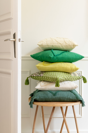 SALE % - Perna, Textil, Alb , 43x43x10