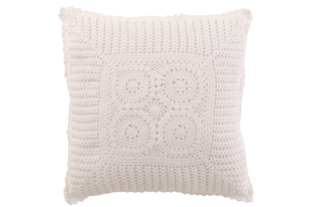 SALE % - Perna, Textil, Alb , 45x45x10