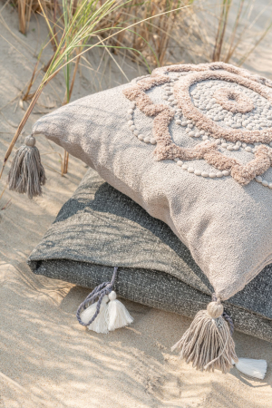 SALE % - Perna, Textil, Alb , 45x45x4