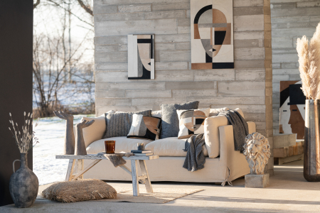 SALE % - Perna, Textil, Albastru, 47x45x14