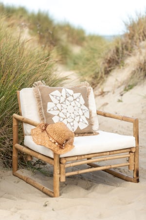 SALE % - Perna, Textil, Natural, 45x45x10