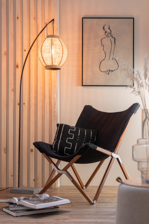 SALE % - Perna, Textil, Negru, 43x43x15