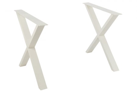Picioare masa dining, Metal , Alb , 86x18x72 [1]