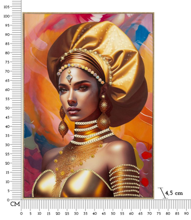Pictura pe pânza cu Rama, Samira -b- cm 72x4,5x102 [7]