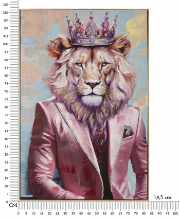 Pictură pe pânză KING -a- ramă inclusă 82x4,5x122 [6]