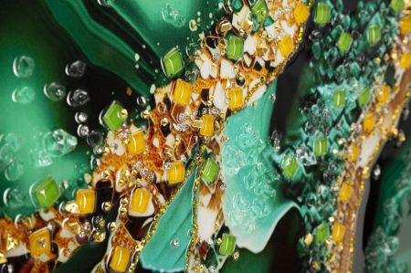 Pictură pe pânză lăcuită, SMERALDY -b- ramă inclusă 82x4x62 cm [2]