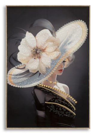 Pictură pe pânză lăcuită, WIEN hat -a- ramă inclusă 62x4x92 cm SALE % - Pictură pe pânză lăcuită, WIEN hat -a- ramă inclusă 62x4x92 cm