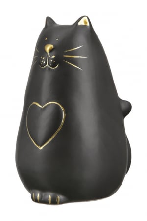 Animale - Pisică din ceramică Kitty cu inima