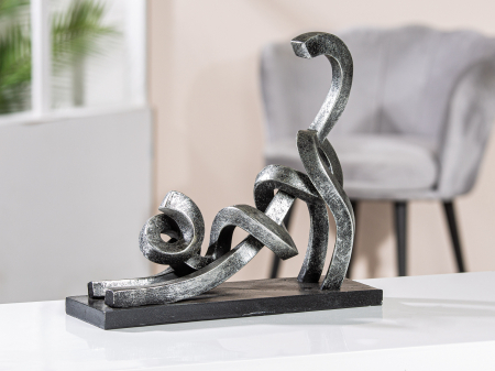 SALE % - Pisicuta Stretching, compozit, gri, 31.5x29x10 cm