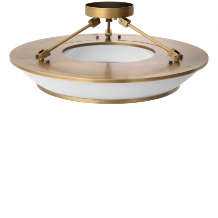 Plafoniera Ferette, finisaj din alamă cu aspect vintage, Dims: Ø 61 | H. 21.5 | bottom ring Ø 45 cm  (CM) [2]