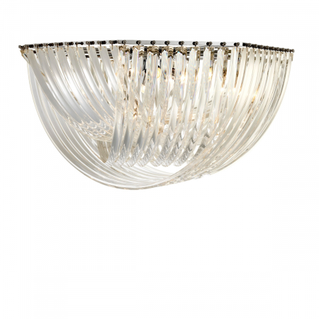 Lustre - Plafoniera Hyères, finisaj nichel, Dims: Ø 90 | H. 45  (CM)