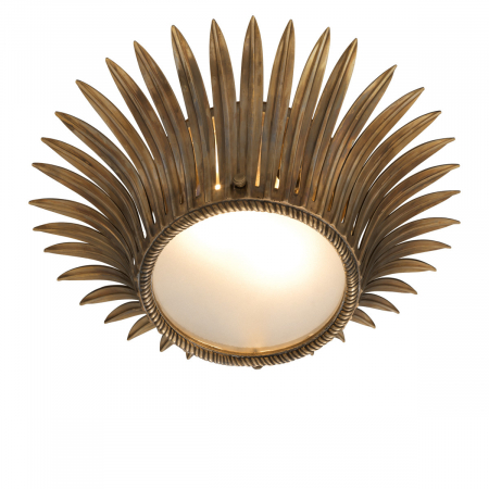 Lustre - Plafoniera Nuvole, finisaj din alamă cu aspect vintage, Dims: Ø 43 | H. 16.5  (CM)