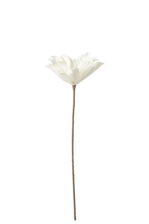 Planta artificiala, Material sintetic, Alb , 28x28x71 [1]