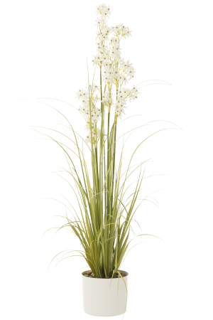 SALE % - Planta artificiala, Material sintetic, Alb , 37x37x161