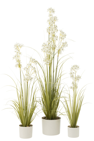 Planta artificiala, Material sintetic, Alb , 37x37x161 [1]