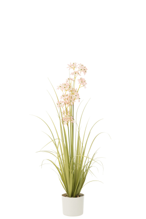 SALE % - Planta artificiala, Material sintetic, Roz, 18x18x116