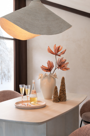 SALE % - Planta artificiala, Material sintetic, Roz, 30x30x91