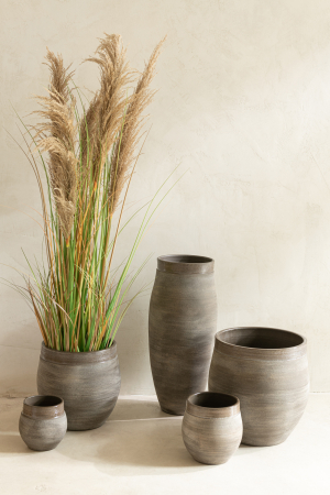 SALE % - Planta artificiala Pampas, Material sintetic, Verde, 58x58x140