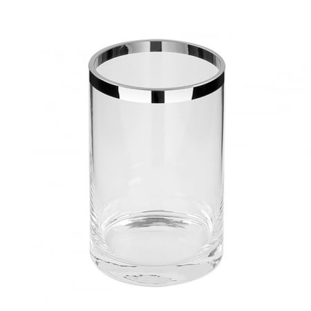 PLATINUM, Vază cu margine din platină, transparentă, h.18,  d.12 cm [1]