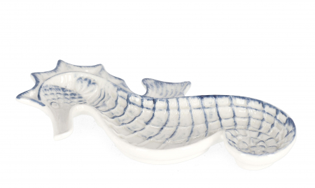 DINING - Platou Favignana, Portelan, Argintiu/Alb, 22.5x10.4x2.6 cm