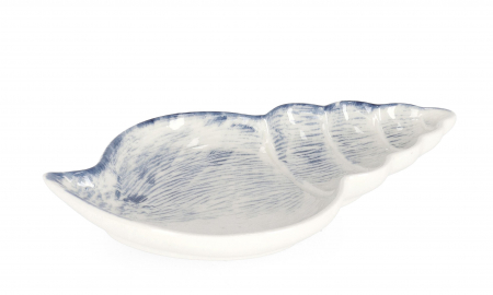 DINING - Platou Favignana, Portelan, Argintiu/Alb, 23.4x14.2x3 cm
