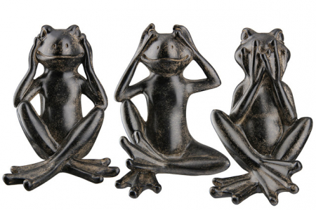 SALE % - Poly Frog Randy Set 3