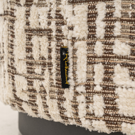 Puf Lexie 70Ø (Dalia 11 crem), Dims: 42.0 x 70.0 x 70.0 cm [1]