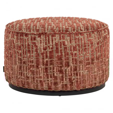 Import - Puf Lexie 70Ø(Dalia 511 Terra), Dims: 43.0 x 70.0 x 70.0 cm