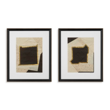 Print Creased Umber de Vanna Lam, Set de 2 |W. 77 | D. 3.5 | H. 92 cm | per frame [4]