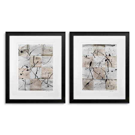 DECORATIUNI - Print Ink Casting de Michael Willett, set de 2 |W. 78.5 | D. 4 | H. 93.5 cm | per frame