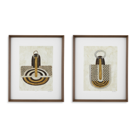 Tablouri - Print Obiect de arta de Vanna Lam, Set de 2 |W. 74 | D. 6 | H. 89 cm | per frame