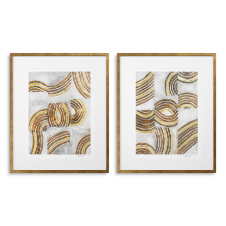 DECORATIUNI - Print Rafined Catena de Michael Willett, Set de 2 |W. 73 | D. 4 | H. 88 cm | per frame