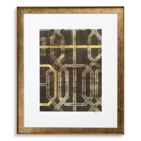 Print Trellis Pattern de Ethan Harper II set de 2 |W. 78.5 | D. 4 | H. 93.5 cm | per frame [1]