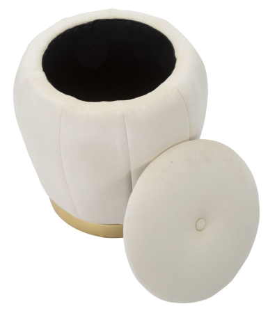 Puf crem/auriu Paris cm ø 43x43 [3]