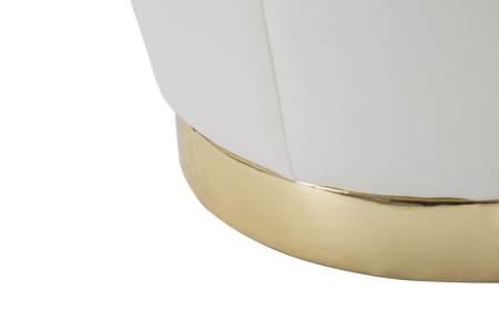 Puf crem/auriu Paris cm ø 43x43 [2]