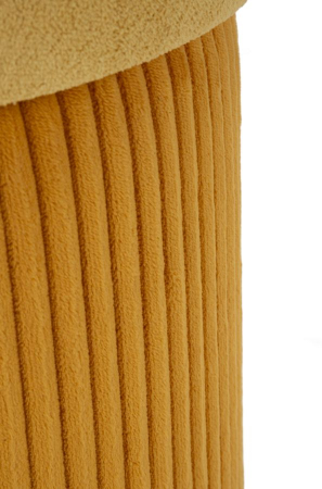 Puf cu spatiu depozitare Aspen mustar set 2 buc cm ø 42x44-35x37 [4]