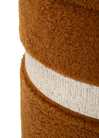 Puf cu spatiu depozitare Saint-Moritz maro set 2 buc cm ø 40x47-32x38 [2]