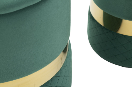 Puf Sheffield, verde, 2 buc. cm ø 37x42-28x35 [2]