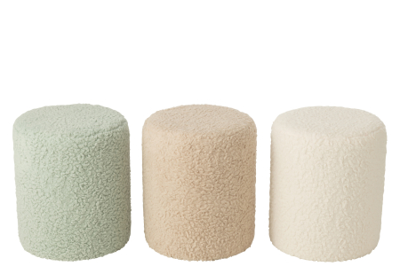 Puf Teddy, MDF albastru deschis [3]