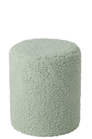 SALE % - Puf Teddy, MDF albastru deschis