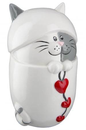 Pusculita din porțelan Pisica Amor [2]