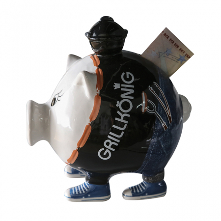 SALE % - Pusculita Grillkönig, ceramica, multicolor, 10x14x12 cm
