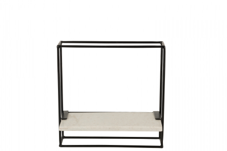 Etajera , Metal/Fier, Alb, 15.5x35x35 cm [1]