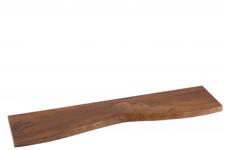 Polite si rafturi - Raft Gerard, Lemn, Maro, 115x25x3.5 cm