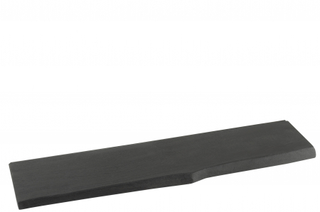 Polite si rafturi - Raft Gerard, Lemn, Negru, 115x25x3.5 cm
