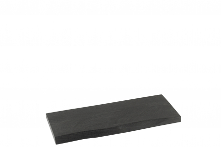 Polite si rafturi - Raft Gerard, Lemn, Negru, 70x25x3.5 cm