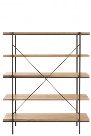Raft, Lemn, Natural, 140x38x166 cm [3]