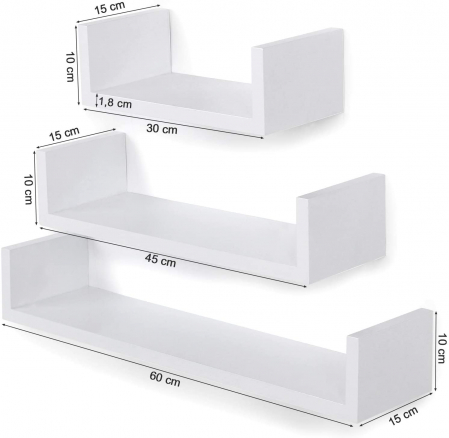 Raft MDF, SONGMICS, 60x15x10cm [3]