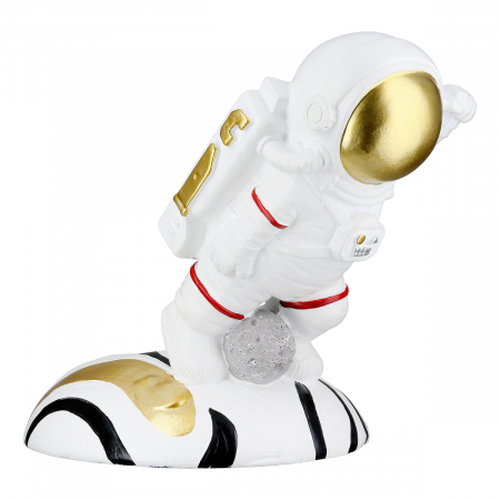 Raft pentru vinuri, Astronaut, Voyager, Polirășină, auriu, alb, PU 2, L. 13,5 cm, L. 18 cm, H. 17 cm [1]
