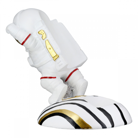 Raft pentru vinuri, Astronaut, Voyager, Polirășină, auriu, alb, PU 2, L. 13,5 cm, L. 18 cm, H. 17 cm [2]